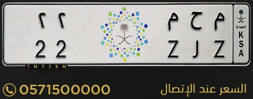 لوحة خصوصي مميزة م ح م 22 للبيع