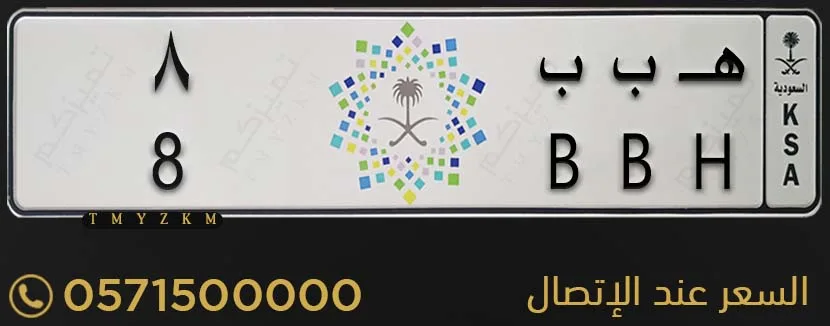لوحة خصوصي مميزة هـ ب ب 8 للبيع