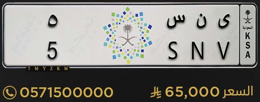 لوحة خصوصي مميزة ى ن س 5 للبيع