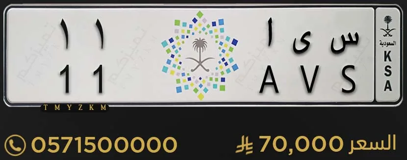 لوحة خصوصي مميزة س ى ا 11 للبيع